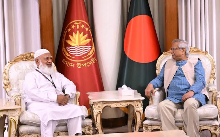 জামায়াতে ইসলামী প্রতিনিধি দলের সঙ্গে প্রধান উপদেষ্টার বৈঠক