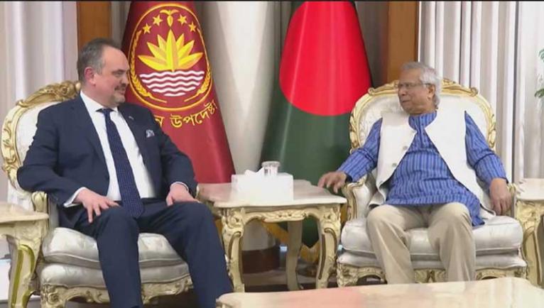 ১২ ফেব্রুয়ারির ভোটই হবে ভবিষ্যৎ নির্বাচনের মানদণ্ড, মার্কিন রাষ্ট্রদূতকে প্রধান উপদেষ্টা