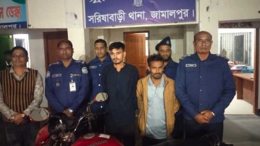 সরিষাবাড়ীতে আট দিনেই চুরি হওয়া মোটরসাইকেল উদ্ধার, গ্রেপ্তার-২
