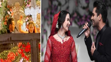 বিয়ের গুঞ্জনের মাঝেই গায়ে হলুদের সাজে হাজির হানিয়া আমির