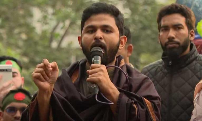 ওসমান হাদি হত্যার বিচার দাবিতে যমুনার সামনে জাবের