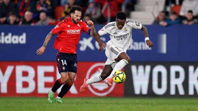 ওসাসুনার কাছে হেরে শীর্ষস্থান হারানোর ঝুঁকিতে রিয়াল