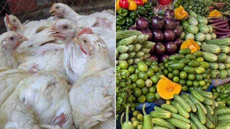 ঈদের আগে চড়া মুরগির বাজার, দাম কমেছে সবজির