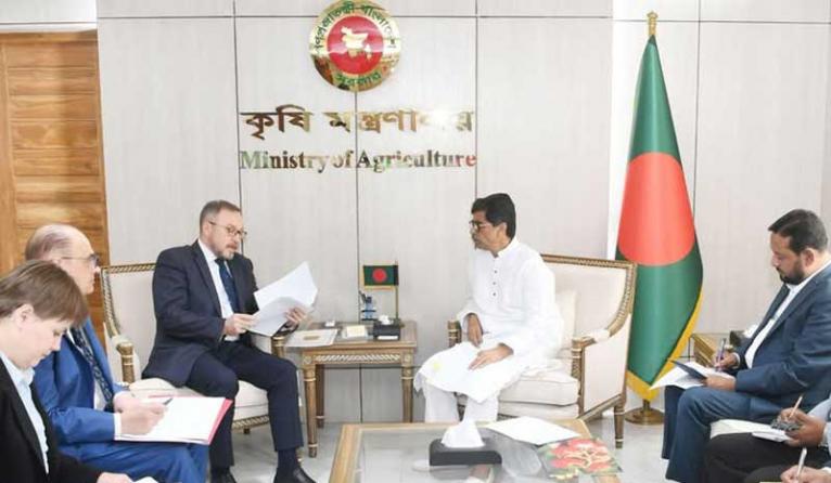 কৃষিমন্ত্রীর সাথে রাশিয়ার রাষ্ট্রদূতের সাক্ষাৎ