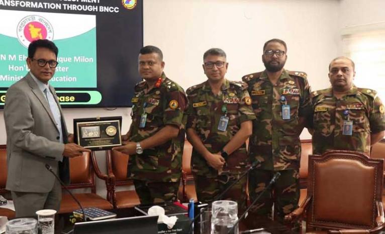 যুবশক্তিকে দক্ষ মানবসম্পদে রূপান্তরে বিএনসিসিকে শক্তিশালী করার উদ্যোগ শিক্ষামন্ত্রীর