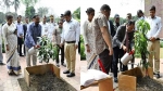 জাতীয় সংসদের স্পীকার ও ডেপুটি স্পীকার কর্তৃক সংসদ প্রাঙ্গণের গোলাপ বাগানে বৃক্ষরোপণ