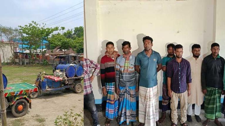 জামালপুরে তিন হাজার লিটার পেট্রল জব্দ, আটক ১১