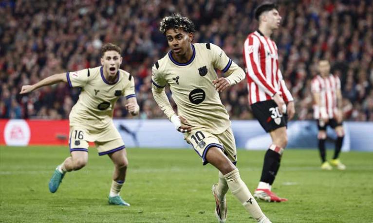 ইয়ামাল-জাদুতে রিয়ালের সঙ্গে ব্যবধান আরো বাড়াল বার্সেলোনা