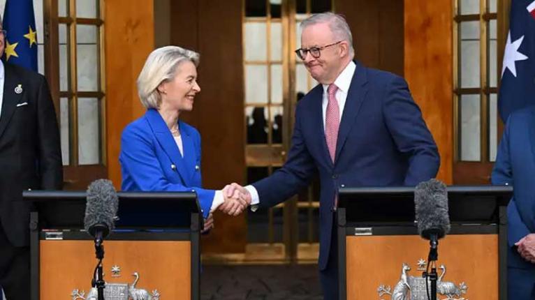 ইউরোপীয় ইউনিয়নের সঙ্গে অস্ট্রেলিয়ার গুরুত্বপূর্ণ বাণিজ্য চুক্তি স্বাক্ষর