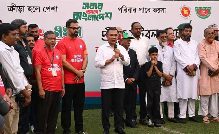 ক্রীড়াঙ্গনকে পেশাদার রূপ দিতে ‘নতুন কুঁড়ি স্পোর্টস’ চালুর ঘোষণা প্রধানমন্ত্রীর