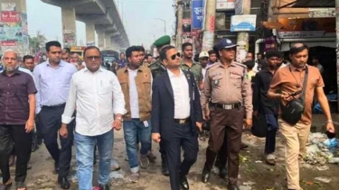 ভুলতা ফ্লাইওভারের নিচে উচ্ছেদ অভিযান, মহাসড়ক দখলমুক্ত