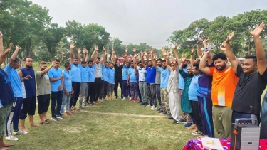 মধুখালীতে যোগ ব্যায়াম চর্চার উদ্বোধন