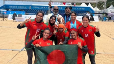 বিচ গেমসে নারী কাবাডি দলের শুভসূচনা