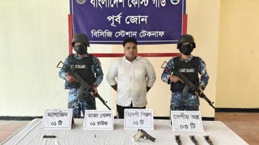 টেকনাফে বিদেশি পিস্তলসহ ‘ডন রাসেল’ আটক