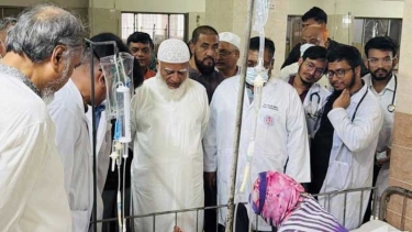 হামে আক্রান্ত শিশুদের দেখতে শিশু হাসপাতালে জামায়াত আমির