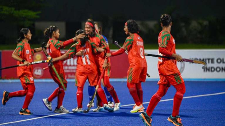 সিঙ্গাপুরকে হারিয়ে এশিয়ান গেমস বাছাইয়ের ফাইনালে বাংলাদেশের মেয়েরা