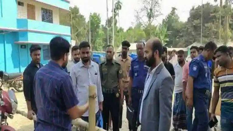 অবৈধ তেল মজুদ ও বাড়তি দাম নেওয়ায় মাদারগঞ্জে যমুনা মোটরসকে জরিমানা