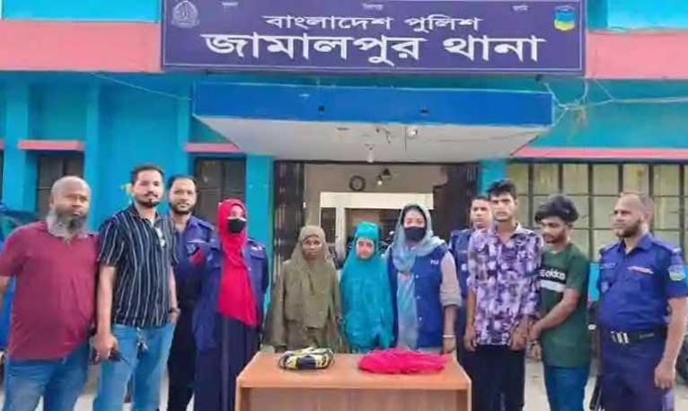 ভাইরাল ভিডিওর সূত্র ধরে জামালপুরে চোরচক্রের ৪ সদস্য গ্রেফতার