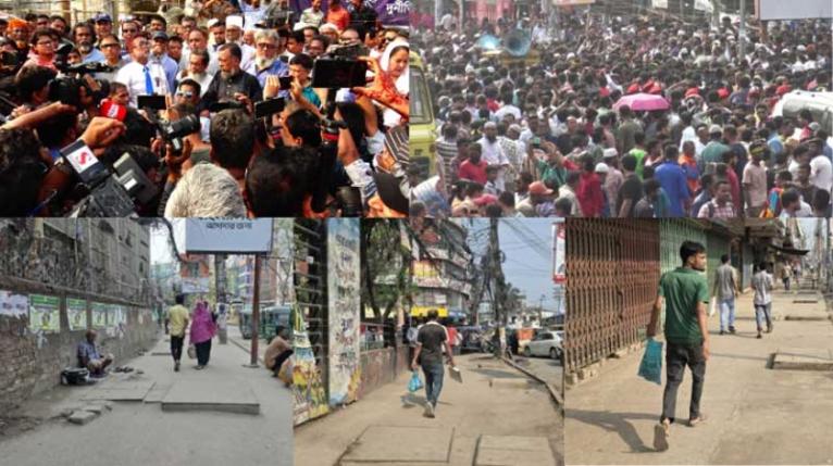 ফাঁকা ফুটপাতে স্বস্তি নগরবাসীর, ধরে রাখা চ্যালেঞ্জ
