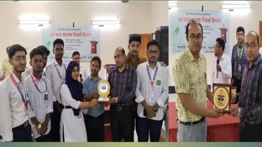 মধুখালীতে ছায়া সংসদে বিতর্ক উৎসবে বিজয়ী দল সরকারি আইনউদ্দীন কলেজ