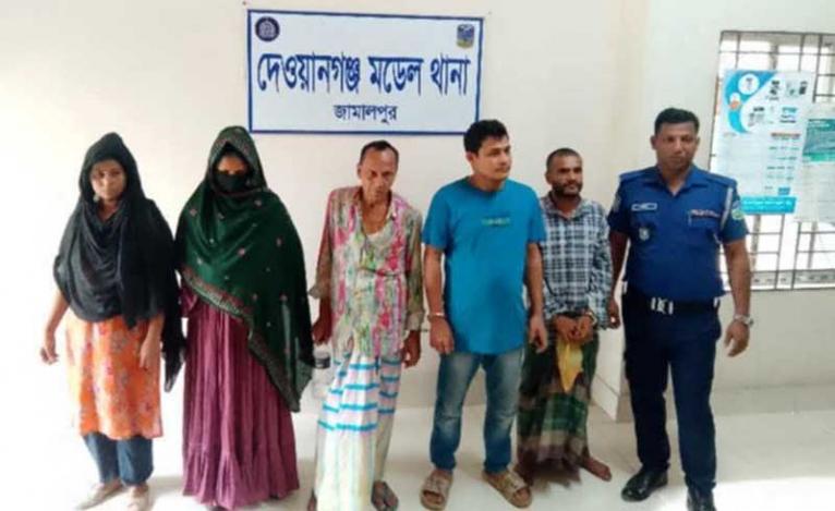 দেওয়ানগঞ্জে আবাসিক এলাকায় দেহব্যবসার আসর, মূলহোতা বেলালসহ ৫ জন আটক