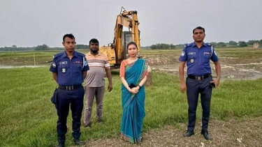 সদরপুরে অবৈধ বালু উত্তোলনের দায়ে ১ লাখ টাকা জরিমানা