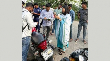 সদরপুরে সড়ক পরিবহন আইনে মোবাইল কোর্টের অভিযান, ১৩ চালককে জরিমানা