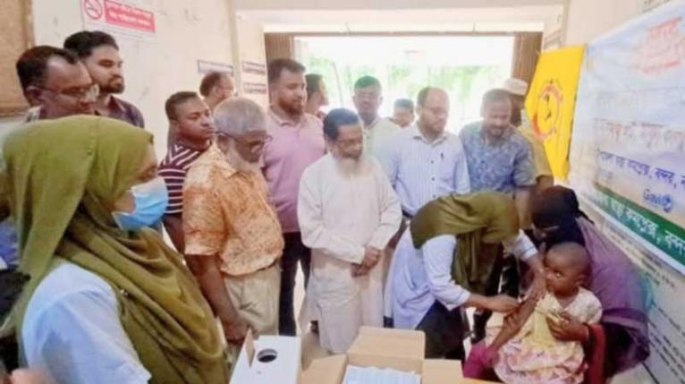 বন্দরে হাম-রুবেলা টিকাদান ক্যাম্পেইন উদ্বোধন করলেন আবুল কালাম