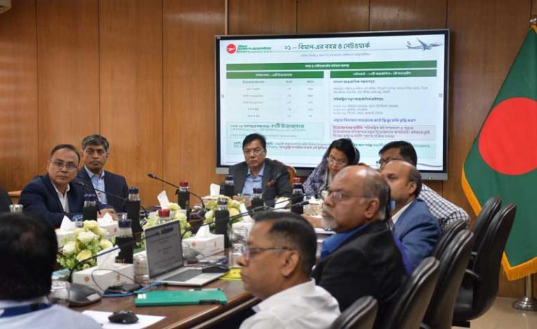 বিমান বাংলাদেশ এয়ারলাইন্সের বহর সম্প্রসারণ বিষয়ে রূপরেখা পর্যালোচনা