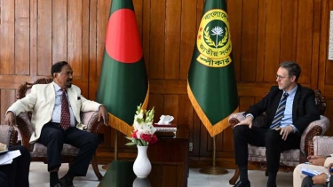 স্পীকারের সাথে ঢাকায় নিযুক্ত ইউএনডিপি এর আবাসিক প্রতিনিধির সৌজন্য সাক্ষাৎ