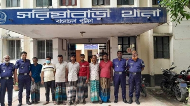 সরিষাবাড়ীতে পুলিশের বিশেষ অভিযান, সরঞ্জামসহ ৭ জুয়াড়ী আটক