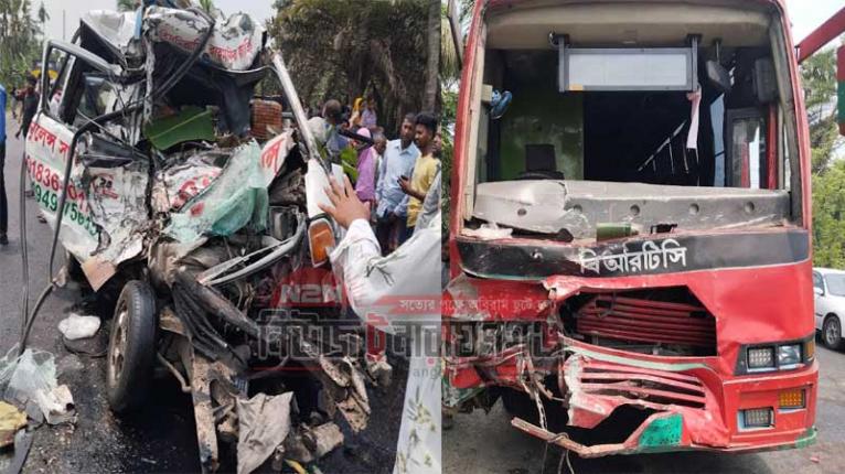 ফরিদপুরে বাস-অ্যাম্বুলেন্স মুখোমুখি সংঘর্ষে নিহত ৫, একই পরিবারের চারজন