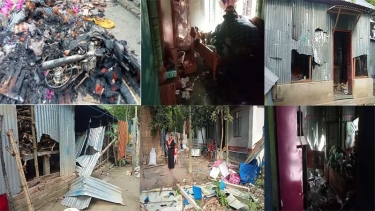 সালথায় দুই মোড়লের দ্বন্দ্বে জিম্মি সাধারণ মানুষ: হামলা-ভাঙচুর অব্যাহত