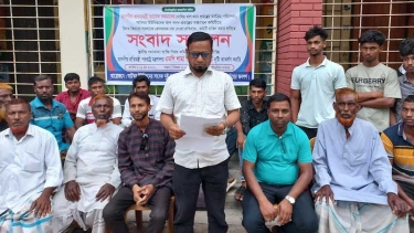 সালথায় খাল খনন প্রকল্পের কমিটি বাতিলের দাবিতে সংবাদ সম্মেলন