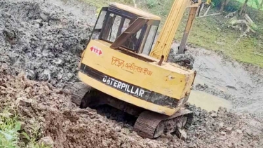 নগরকান্দায় থামছে না অবৈধ মাটি খেকোদের দৌরাত্ম