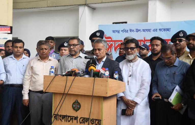 ঈদযাত্রায় রেলে বাড়তি চাপের মধ্যেও শিডিউল বিপর্যয়ের শঙ্কা নেই - রেলপথ মন্ত্রী
