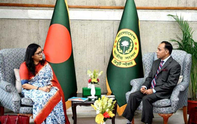 ডেপুটি স্পীকারের সঙ্গে ইউনিসেফ প্রতিনিধিদলের সাক্ষাৎ