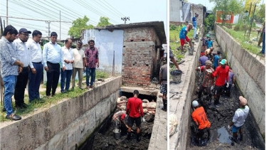 রাজশাহী মহানগরীর ড্রেন পরিষ্কার কার্যক্রমের উদ্বোধন