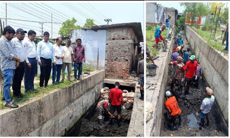 রাজশাহী মহানগরীর ড্রেন পরিষ্কার কার্যক্রমের উদ্বোধন
