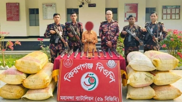 চাঁপাইনবাবগঞ্জ সীমান্তে ভারতীয় মালামাল জব্দ