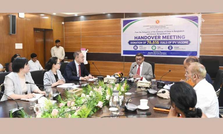 সরকারকে প্রায় ৪ লাখ ডোজ পোলিও টিকা দিয়েছে ‘সিনোভ্যাক ফাউন্ডেশন’