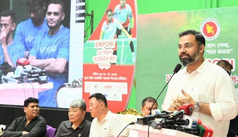 প্রথম বিভাগ ব্যাডমিন্টন লীগ-২০২৬ উদ্বোধন করলেন যুব ও ক্রীড়া প্রতিমন্ত্রী