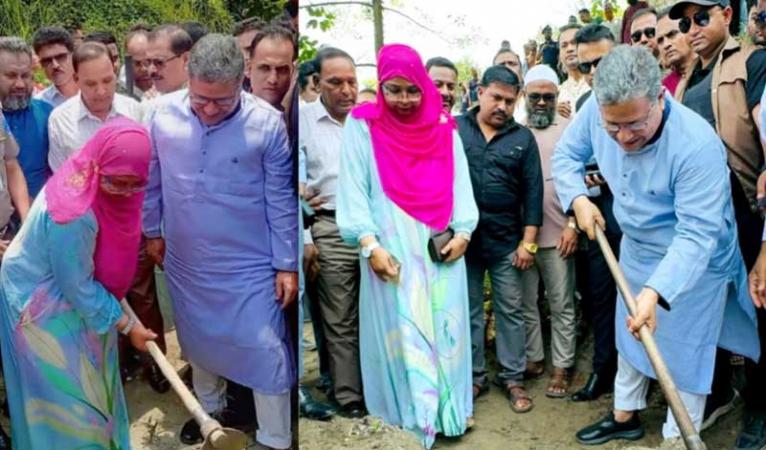 নদী ভরা মাছ আর গোলা ভরা ধানের আশা চরভদ্রাসনে ৬ কি.মি. খাল খনন কর্মসূচির উদ্বোধন