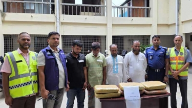 জামালপুরে ১৫ কেজি গাঁজাসহ ৪ মাদক কারবারি গ্রেপ্তার