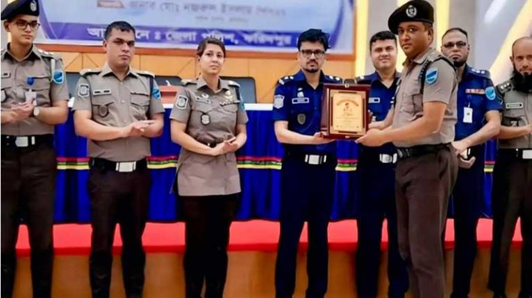 ফরিদপুর জেলার শ্রেষ্ঠ ওসি নির্বাচিত হলেন মামুন শাহ