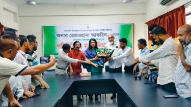 নগরকান্দায় নবাগত ইউএনও রেজওয়ানা আফরিনের সঙ্গে সাংবাদিকদের মতবিনিময় সভা
