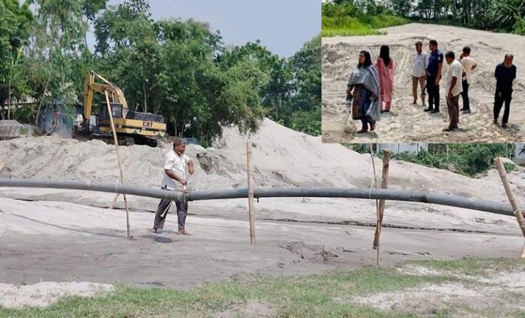 অবৈধ বালু উত্তোলনের বিরুদ্ধে সরিষাবাড়ীতে মোবাইল কোর্ট পরিচালনা