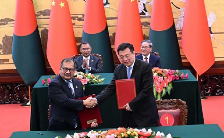 বাংলাদেশ ও চীনের মধ্যে ১৩টি সমঝোতা স্মারক সই