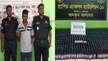 ফরিদপুরে প্রায় ৯শ বোতল স্কাফ সিরাপসহ আটক একজন