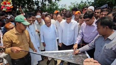 শহীদ রাষ্ট্রপতি জিয়াউর রহমানের স্মৃতিবিজড়িত পাতলী খাল পরিদর্শনে পানি সম্পদ প্রতিমন্ত্রী